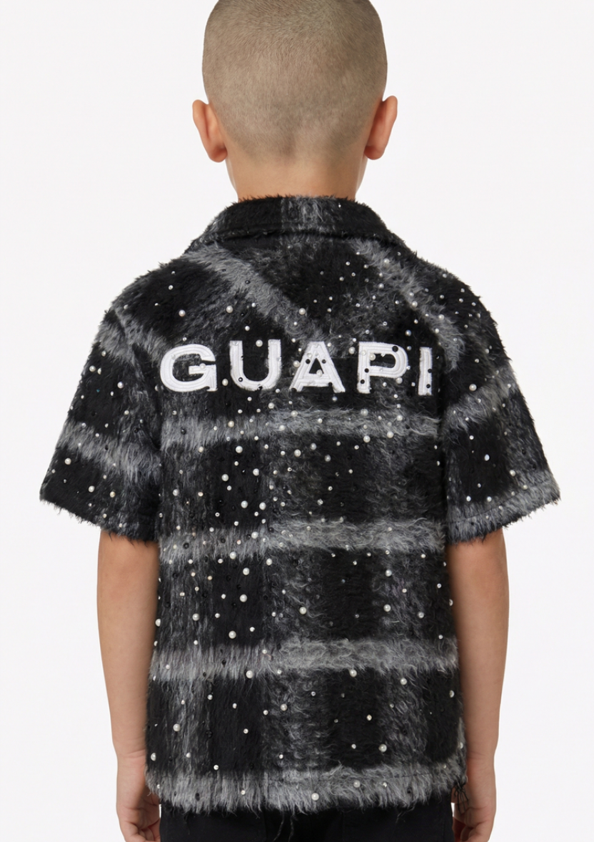 GUAPI KIDS SHIRT BLACK RIVET FURY