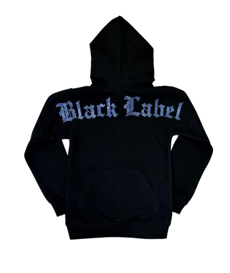 BLACK LABEL KIDS BLACK  BLUE JOGGER SET - RKJJS