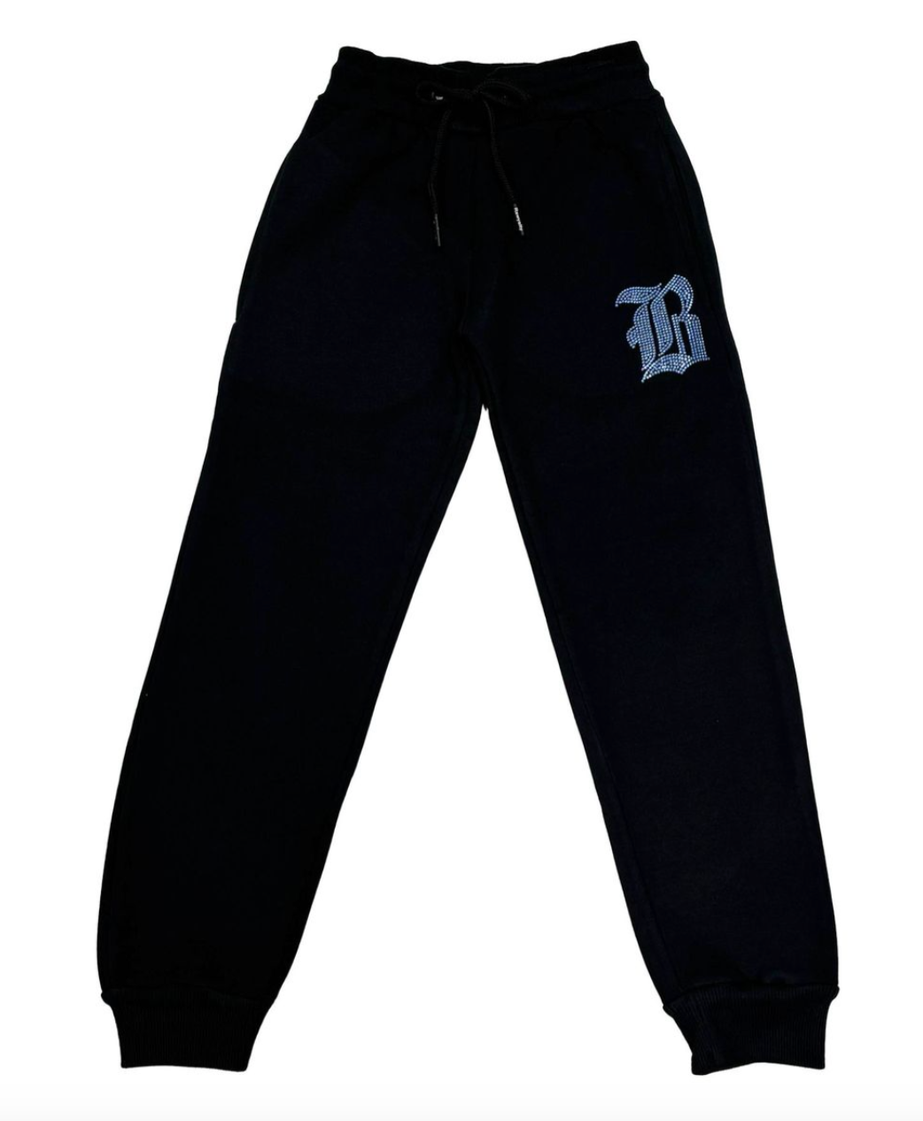 BLACK LABEL KIDS BLACK  BLUE JOGGER SET - RKJJS