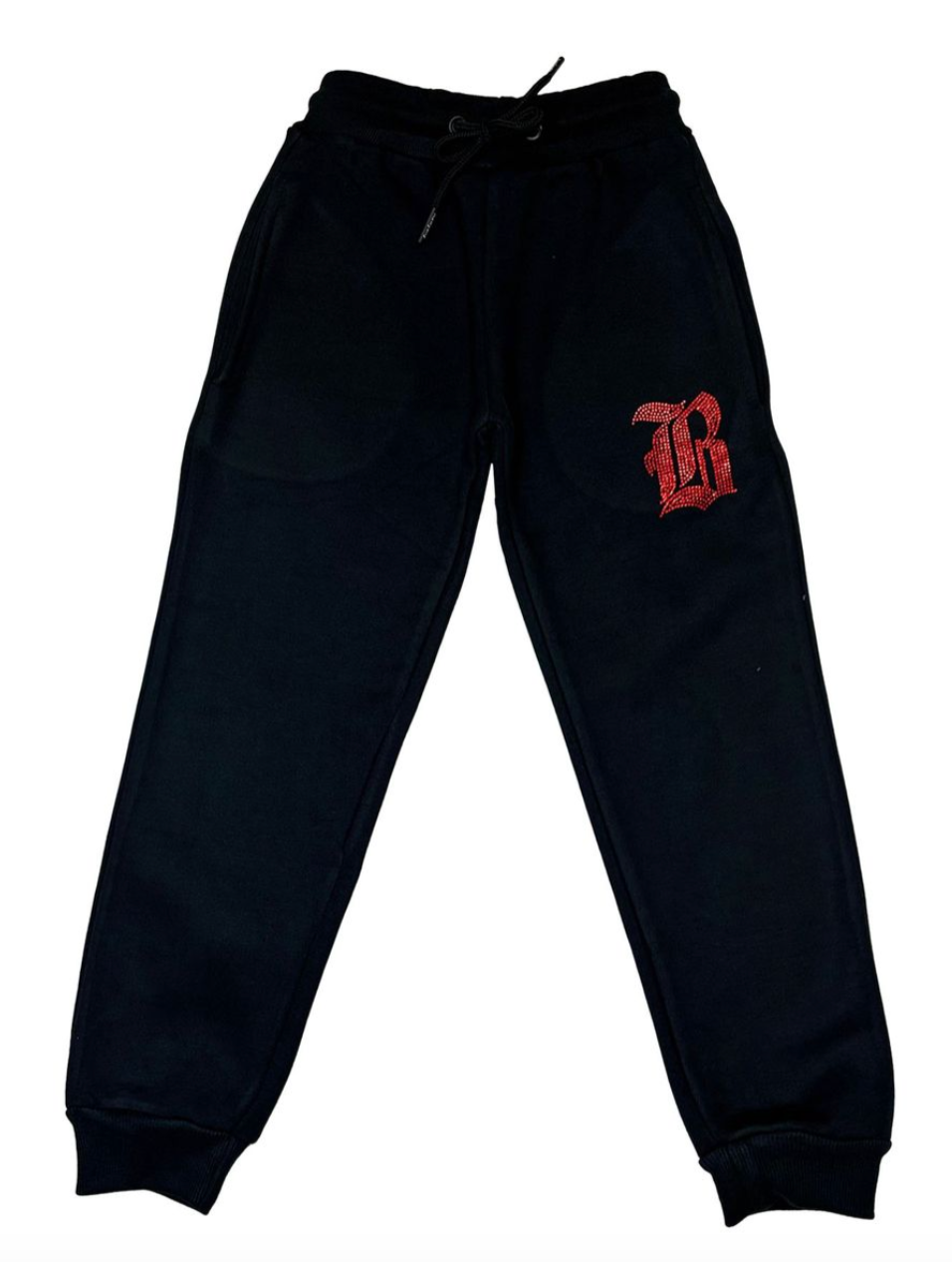 BLACK LABEL KIDS BLACK  RED JOGGER SET - RKJJS