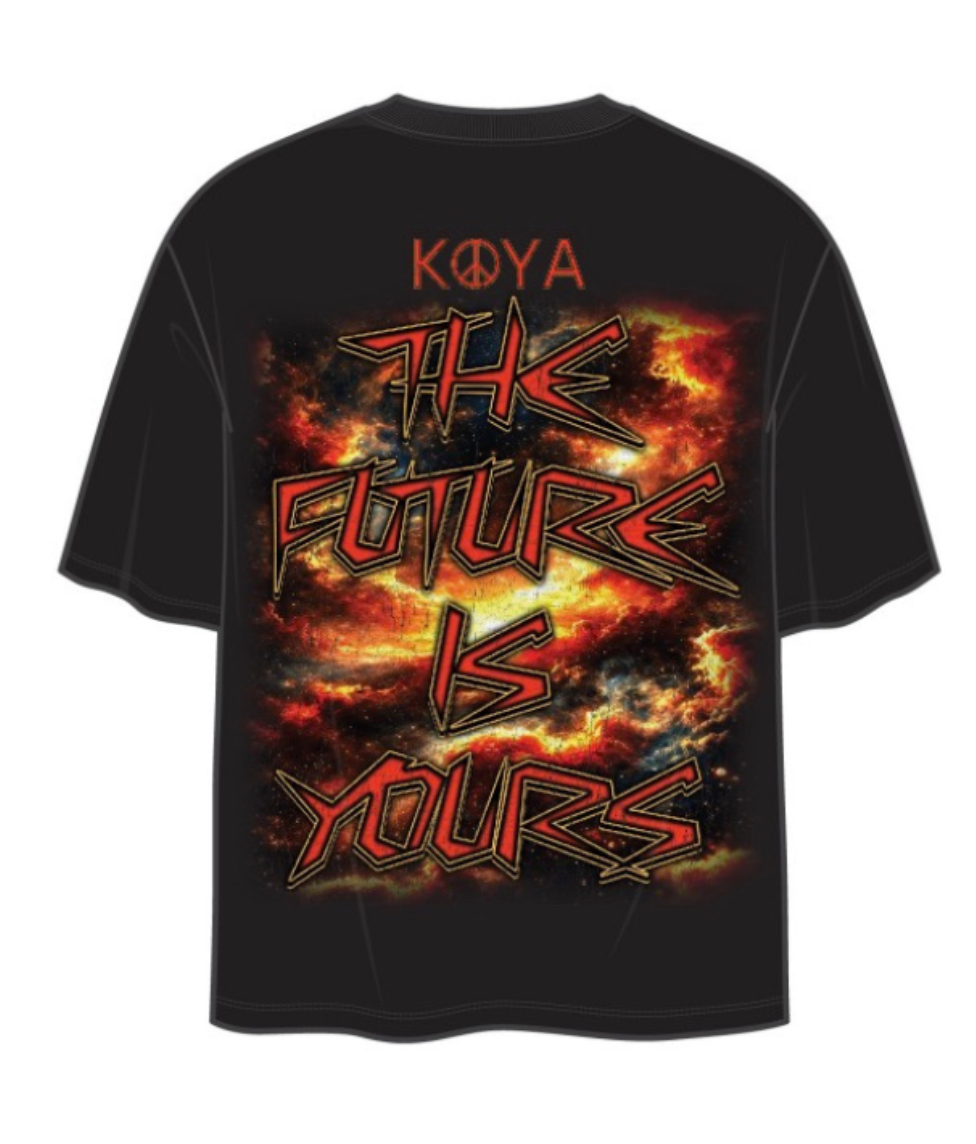 KOYA KIDS TEE FUTURE IS YOURS - KKRF60-BLK