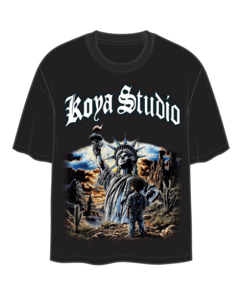 KOYA KIDS TEE BLACK VISIION BEYOND TIME - KKRF66-BLK