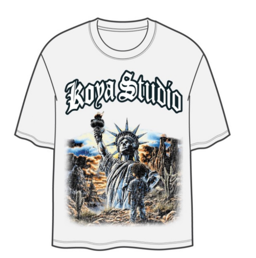 KOYA KIDS TEE WHITE VISIION BEYOND TIME - KKRF66-NAT