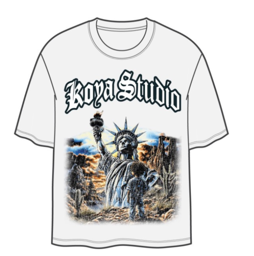 KOYA KIDS TEE WHITE VISIION BEYOND TIME - KKRF66-NAT