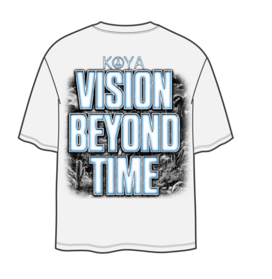KOYA KIDS TEE WHITE VISIION BEYOND TIME - KKRF66-NAT