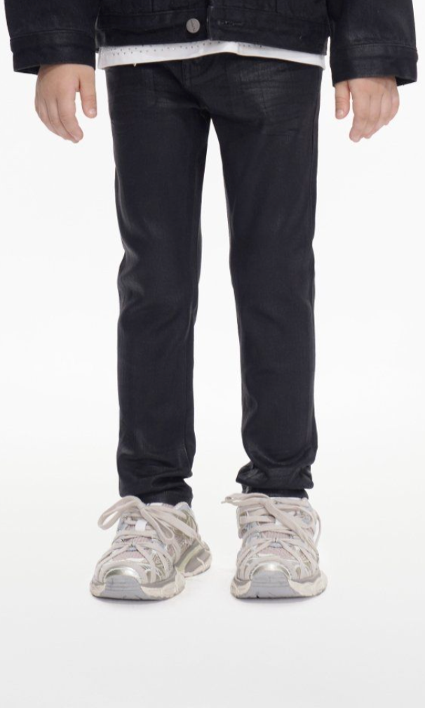 Valabasas Kids Jr.Slim Black Waxed Jeans VJ1-1004 Waxed