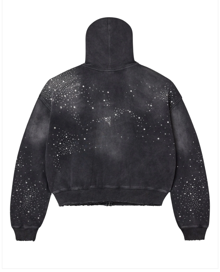 VALE FOREVER CLASSICO ZIP UP HOODIE BLACK
