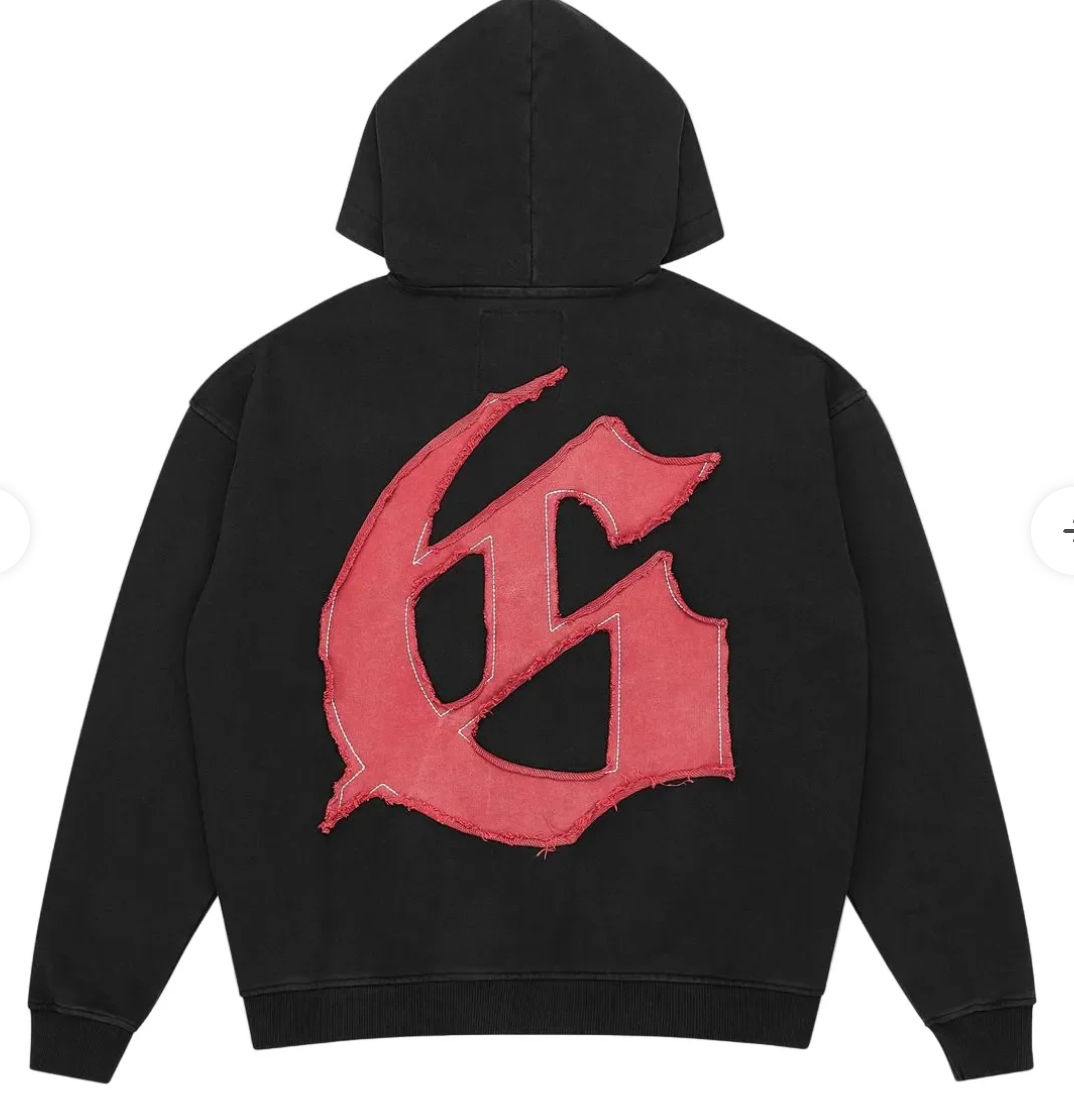 GODSPEED HOODIE RAW IMPORT BLACK RED