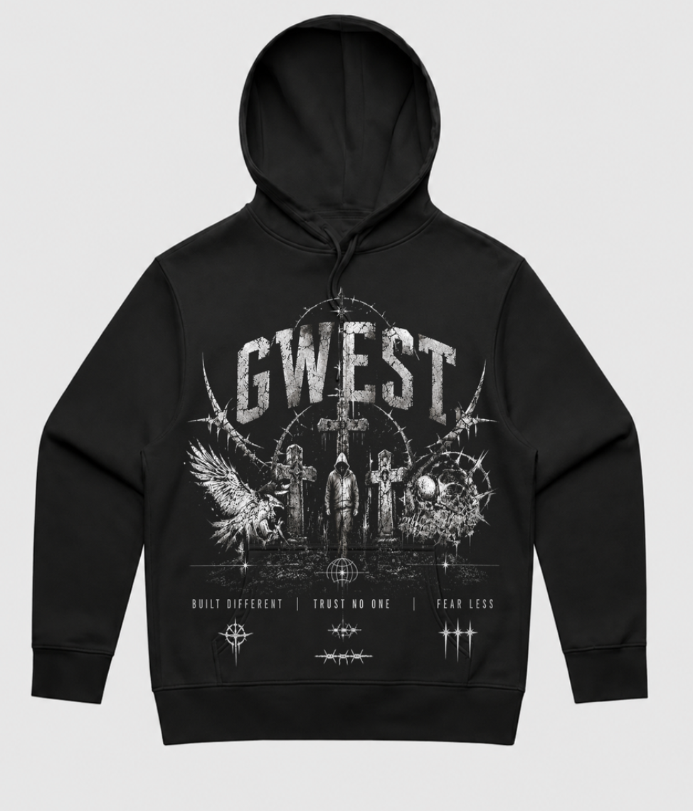 G WEST TRUST NO ONE HOODIE - GWHLHD9599