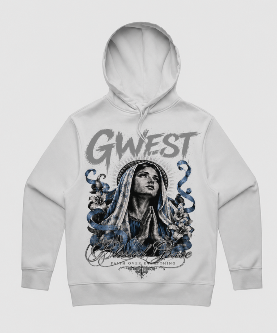 G WEST BLESSED GRACE MENS HOODIE - GWHLHD9597