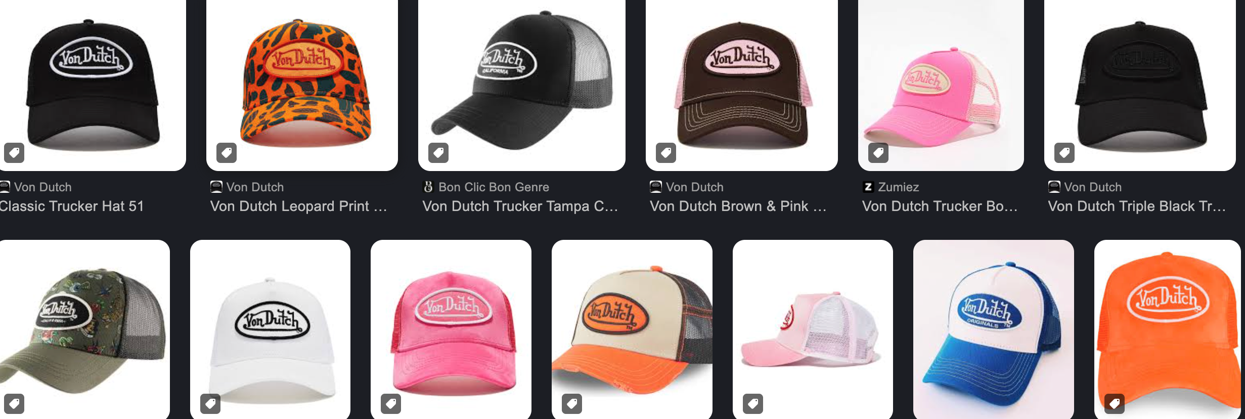VON DUTCH HATS