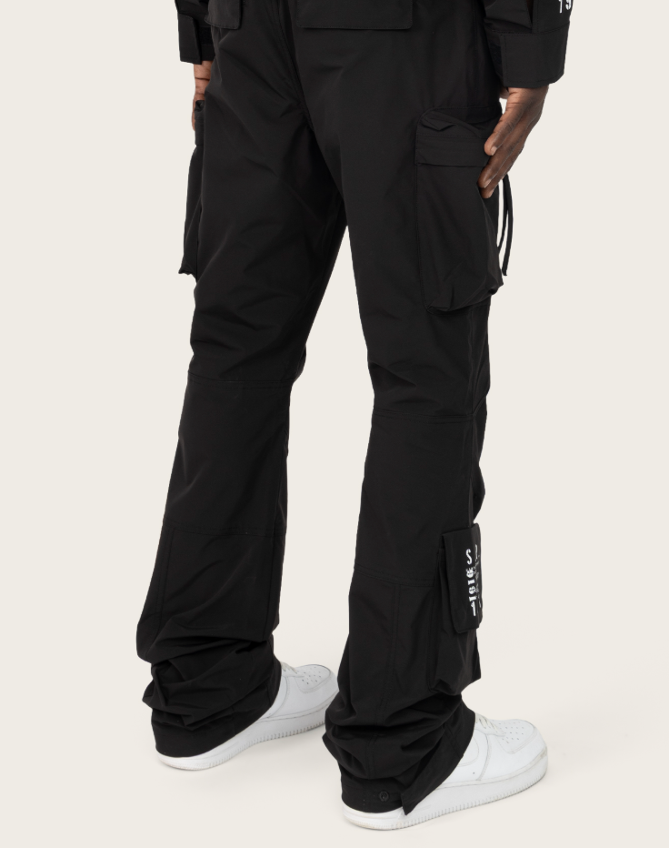 SMOKE RISE WP26S483-BLACK UTILITY WINBREAKER PANT