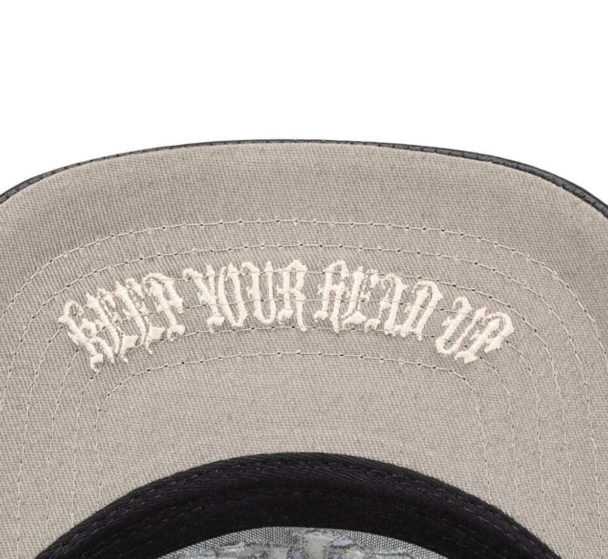 GODSPEED HAT LEATHER BLACK GS FOREVER TRUCKER